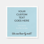 Serviette En Papier Custom Printed Napkins Personalized Party (Devant)