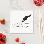 Serviette En Papier Custom quill (En situation)