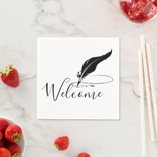 Serviette En Papier Custom quill (En situation)