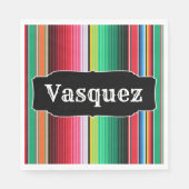 Serviette En Papier Custom Spanish Serape (Devant)