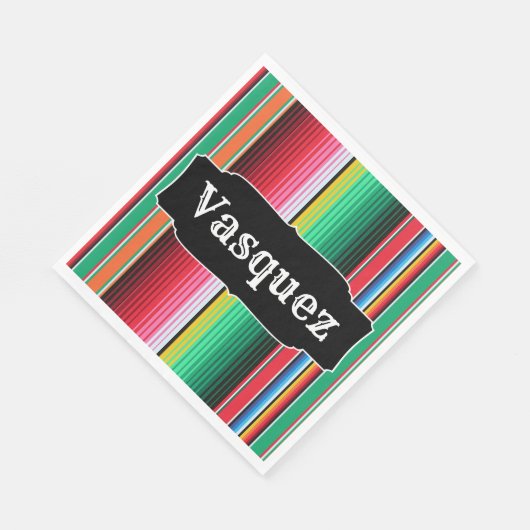 Serviette En Papier Custom Spanish Serape (Coin)