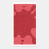 Serviette En Papier Custom Tomato Red Abstract Drip Paper Napkins (Devant)