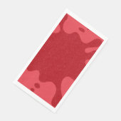 Serviette En Papier Custom Tomato Red Abstract Drip Paper Napkins (Coin)