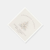 Serviette En Papier Custom traditional family white Christmas tree (Coin)