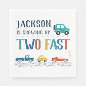 Serviette En Papier Custom Two Fast Second Anniversaire (Devant)