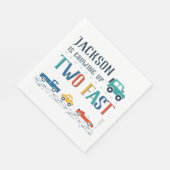 Serviette En Papier Custom Two Fast Second Anniversaire (Coin)