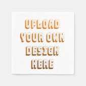 Serviette En Papier Custom Upload Design Product (Devant)