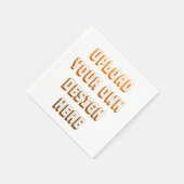 Serviette En Papier Custom Upload Design Product (Coin)