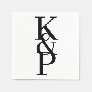 Serviette En Papier Custom Wedding
