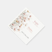Serviette En Papier Custom Wildflower floral napkins template (Coin)
