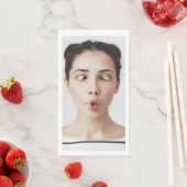Serviette En Papier Custom Your Funny Face Photo Selfie (En situation)