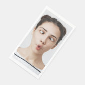 Serviette En Papier Custom Your Funny Face Photo Selfie (Coin)