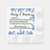 Serviette En Papier Customisé Votre Propre Nom Mariage Papier Monogram (Devant)