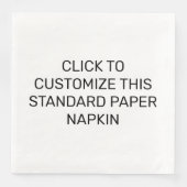 SERVIETTE EN PAPIER CUSTOMISER CE DOCUMENT NORMAL NAPKIN (Devant)