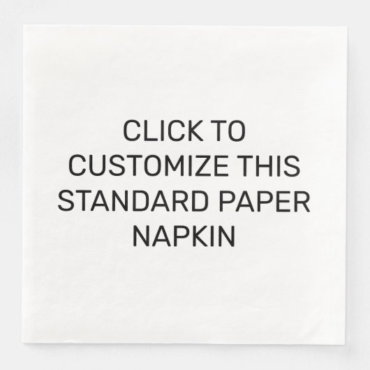 SERVIETTE EN PAPIER CUSTOMISER CE DOCUMENT NORMAL NAPKIN (Devant)