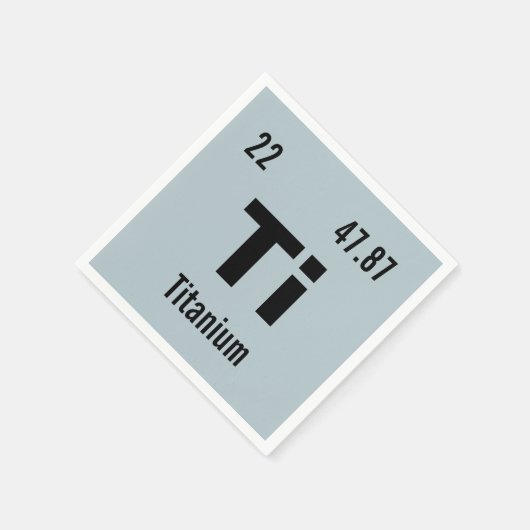 Serviette En Papier Customiser cet élément de chimie (Coin)