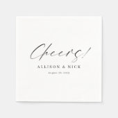 Serviette En Papier Customisez simples neutres Mariages serviettes (Devant)