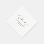 Serviette En Papier Customisez simples neutres Mariages serviettes (Coin)