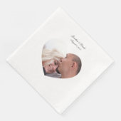 Serviette En Papier Customisez vos serviettes de mariage photo (Coin)