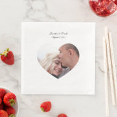 Serviette En Papier Customisez vos serviettes de mariage photo (En situation)