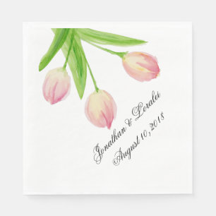Serviette En Papier Customisez votre mariage serviettes aquarelle Tuli