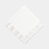 Serviette En Papier CUSTOMIZABLE Blanche (Coin)