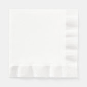 Serviette En Papier CUSTOMIZABLE Blanche (Devant)