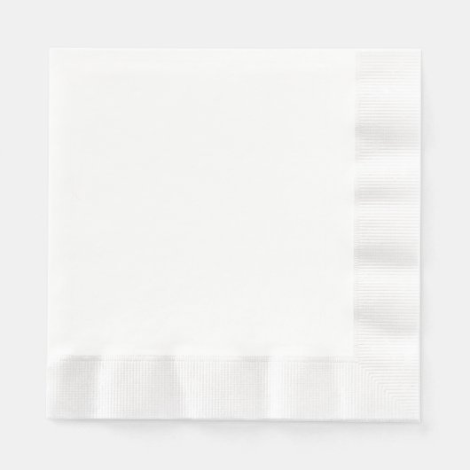 Serviette En Papier CUSTOMIZABLE Blanche (Devant)