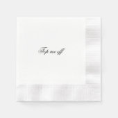Serviette En Papier CUSTOMIZABLE papier serviette (Devant)