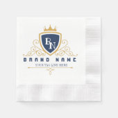 Serviette En Papier Customize Luxury hotel business or restaurant logo (Devant)