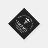Serviette En Papier Customized Black Medical School Graduation Party (Coin)