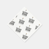 Serviette En Papier Customized Company Branded Custom Minimalist  (Coin)