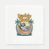 Serviette En Papier Cut Daddy Sloth Père (Devant)