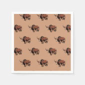 Serviette En Papier Cute & adorable brown Yak  (Devant)