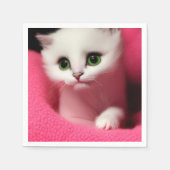 Serviette En Papier Cute Ai Kitten (Devant)