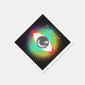 Serviette En Papier Cute All-Visualiser Alien Oeil Thunder_Cove (Coin)