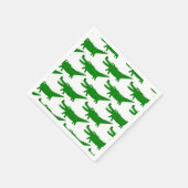 Serviette En Papier  Cute Alligator Drawing (Coin)