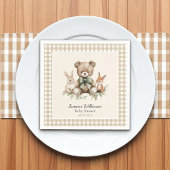 Serviette En Papier Cute Animaux Aquarelle Baby shower serviettes