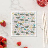 Serviette En Papier Cute Armadillo Papier serviettes (En situation)