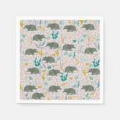 Serviette En Papier Cute Armadillo Papier serviettes (Devant)
