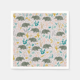 Serviette En Papier Cute Armadillo Papier serviettes