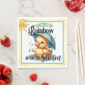 Serviette En Papier Cute Baby shower canard en caoutchouc (En situation)