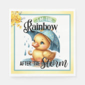 Serviette En Papier Cute Baby shower canard en caoutchouc (Devant)