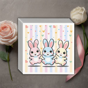 Serviette En Papier Cute Baby shower de Bunny-Bunny-Coeur