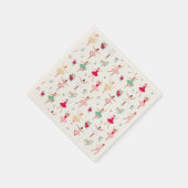 Serviette En Papier Cute Ballerina Fille Anniversaire Invitation (Coin)