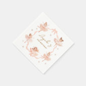 Serviette En Papier Cute Ballerinas Invitation Anniversaire (Coin)