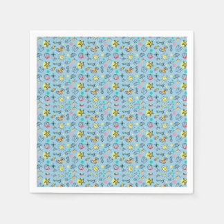 Serviette En Papier Cute beach pattern