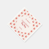 Serviette En Papier Cute Bear Coeur Saint Valentin (Coin)