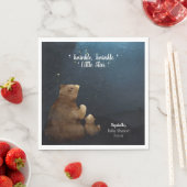 Serviette En Papier Cute Bear Twinkle Little Star (En situation)