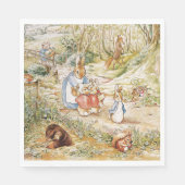 Serviette En Papier Cute Beatrix Potter Peter et amis (Devant)